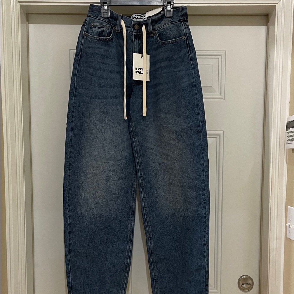 Target Dark Blue KBB Barrel Jeans